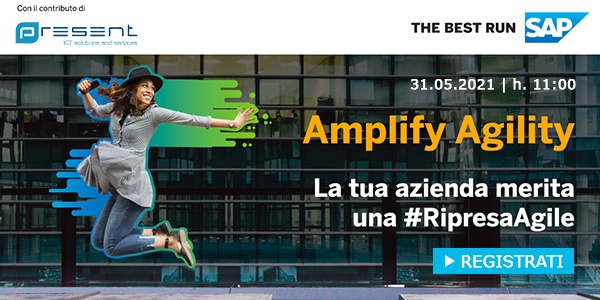 CLICCA QUI per iscriverti al webinar: "Amplify Agility: la tua azienda merita una #RipresaAgile"